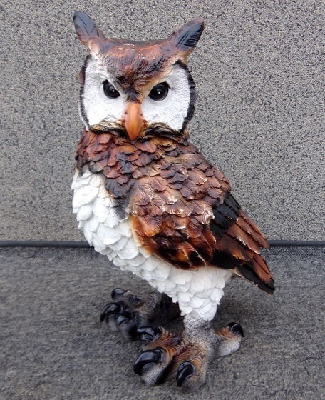 Sowa na nóżkach brązowa